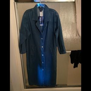 Blue J. Denim coat NWT